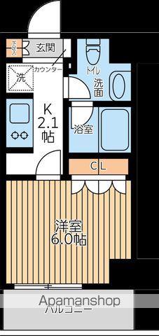 CITY LUX TOBE(1K/7階)の間取り写真