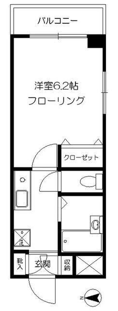 ドリームメゾン(1K/4階)の間取り写真
