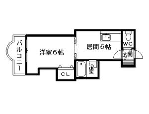 シティハウス宮の森(1DK/4階)の間取り写真