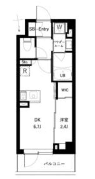 アーバンパーク高井戸(1DK/3階)の間取り写真