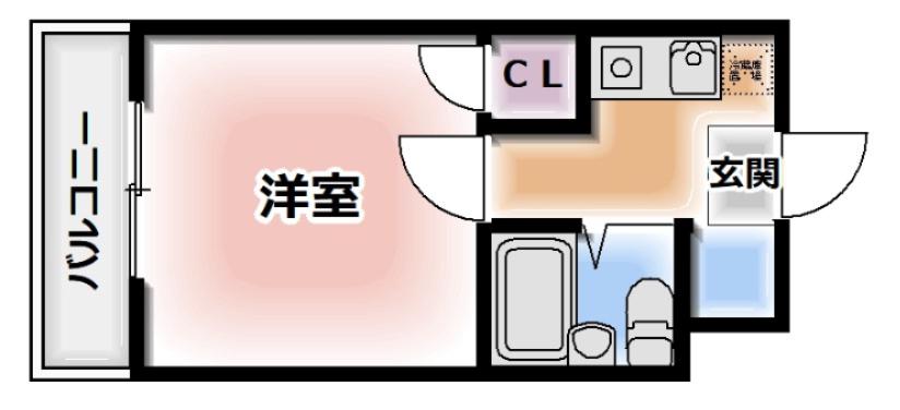 メゾン大和田(1K/4階)の間取り写真