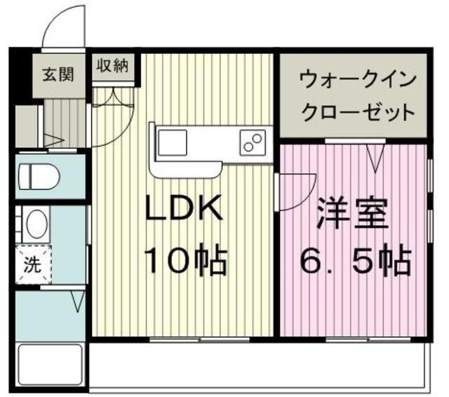 ルーチェ(1LDK/2階)の間取り写真