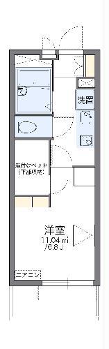 レオパレスゴールドアイ(1K/3階)の間取り写真