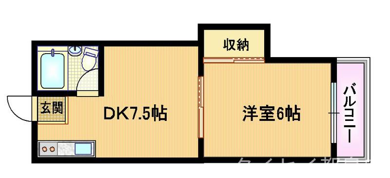 リリアン都島(2K/2階)の間取り写真
