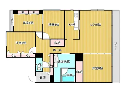 M117(4LDK/3階)の間取り写真