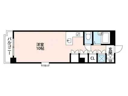 ラターブル西神戸(ワンルーム/3階)の間取り写真