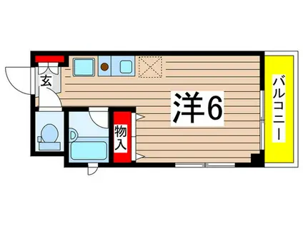 ドエル森下(ワンルーム/1階)の間取り写真