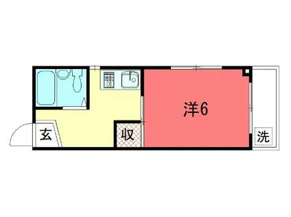 ファーストコーポ白川(1K/3階)の間取り写真