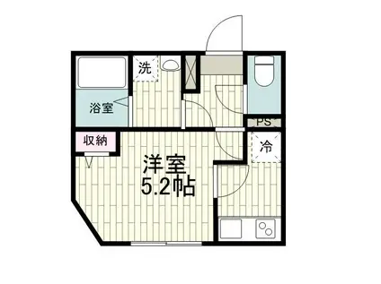 AGAS三軒茶屋(1K/1階)の間取り写真