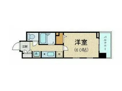 ダイナフォート日本橋(1K/10階)の間取り写真