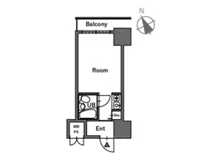 クリオ鶴見ファースト(1K/1階)の間取り写真