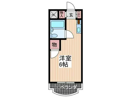 ニューハイム槙(ワンルーム/3階)の間取り写真