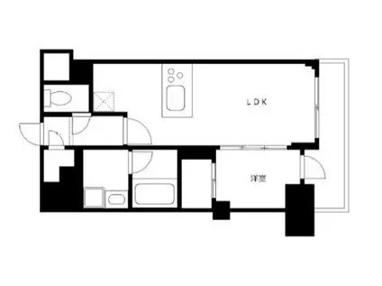 プレール・ドゥーク亀戸VI(1LDK/2階)の間取り写真