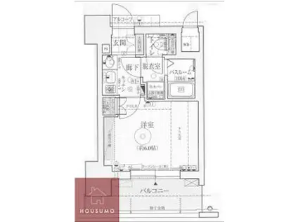 エステムプラザ梅田イースト(1K/6階)の間取り写真