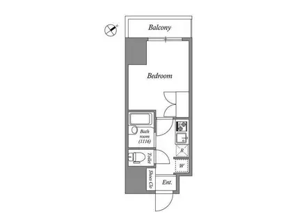 N-FLATS 東大井(1K/7階)の間取り写真