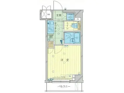 ルーブル中村橋弐番館(1K/1階)の間取り写真