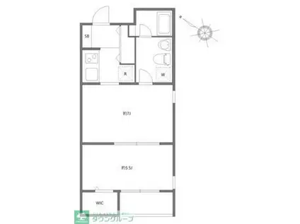 ALIKA曳舟(2K/5階)の間取り写真