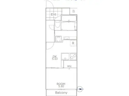 CS GARDEN 池袋(1DK/3階)の間取り写真