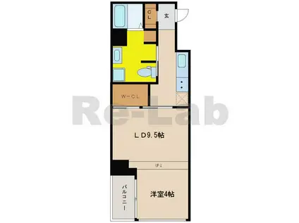 AKHC(1LDK/2階)の間取り写真