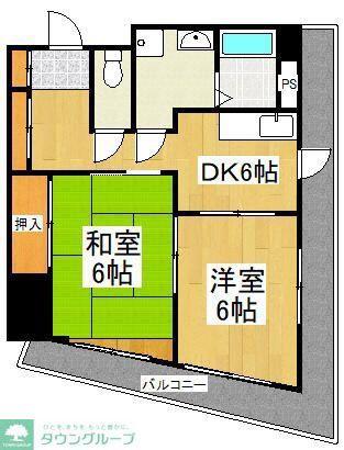 メゾン協和(2DK/3階)の間取り写真