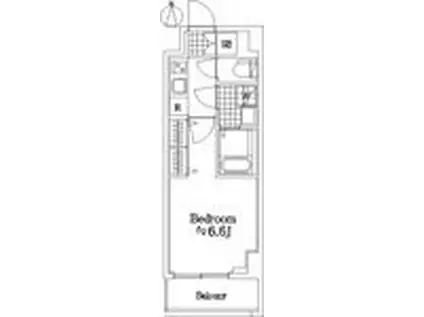 ザ・レジデンス・オブ・トーキョーJK40(1K/4階)の間取り写真