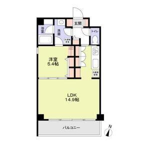 CREST RESIDENCE(1LDK/3階)の間取り写真