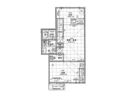 八雲ガーデンテラス(1LDK/1階)の間取り写真