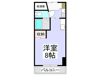 タクビル3(ワンルーム/4階)の間取り写真