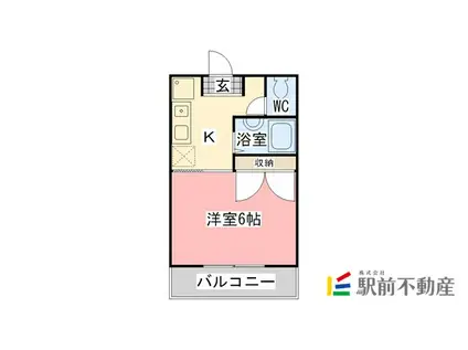 T-NEXUS SAGA(1K/1階)の間取り写真