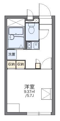 レオパレス大崎(1K/2階)の間取り写真