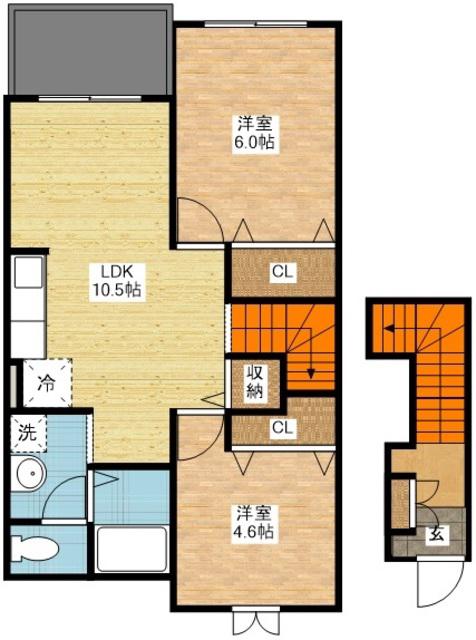 ANNEX31-III(2LDK/2階)の間取り写真