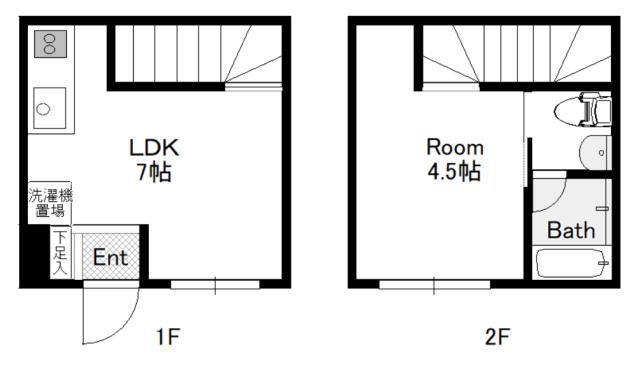 87Gラセッテ(1LDK/1階)の間取り写真