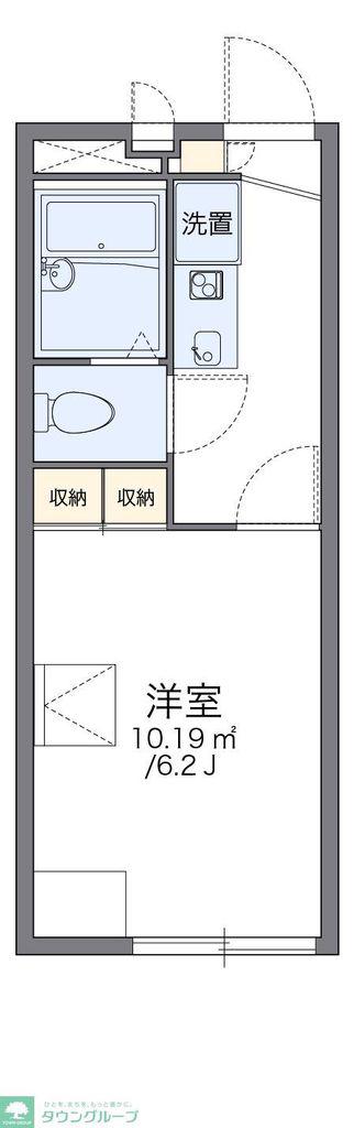 レオパレス松村(1K/1階)の間取り写真