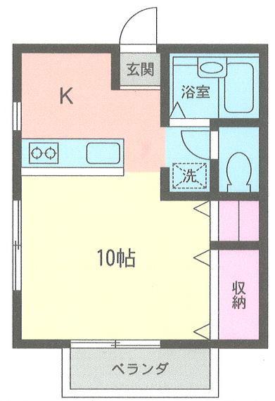 アルテリーベ(ワンルーム/1階)の間取り写真