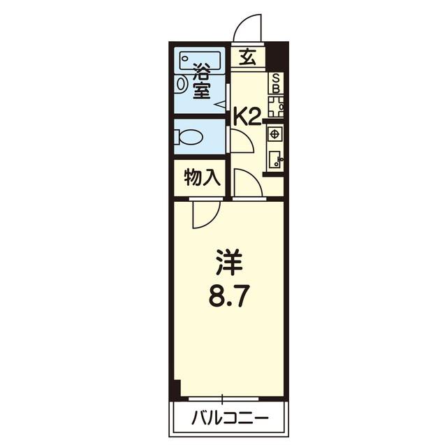 シティマンションカワヅ(1K/3階)の間取り写真