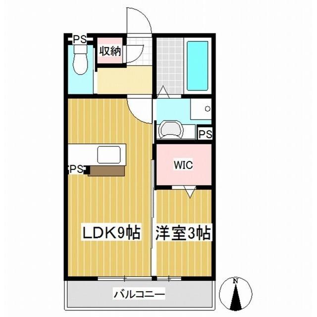 ルピナ上田駅前(1LDK/1階)の間取り写真