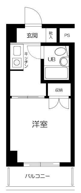 ハイタウン大森NO5(1K/4階)の間取り写真