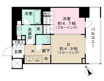 日神デュオステージ板橋駅前(1DK/9階)の間取り写真