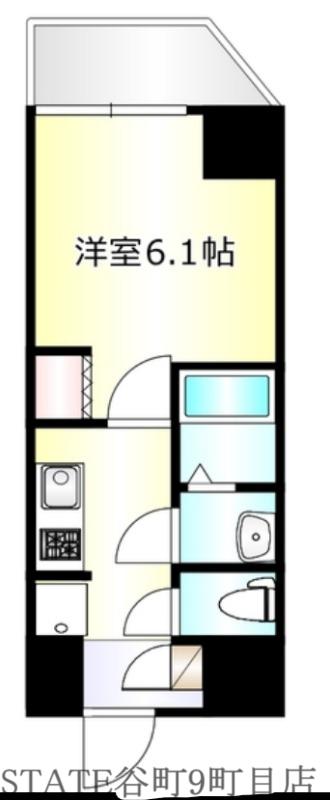 SOAR IMAZATO(1K/4階)の間取り写真