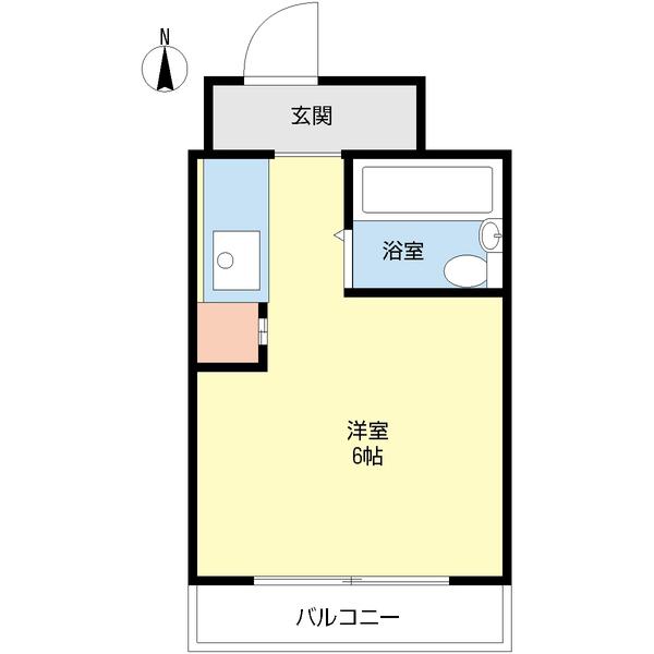 コア東堀(ワンルーム/2階)の間取り写真