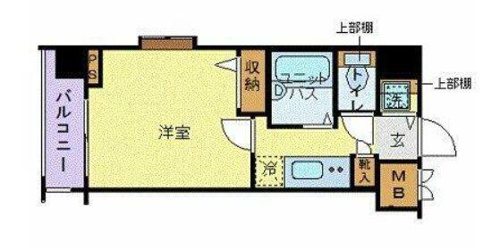トーシンフェニックス芝アストラーレ(1K/3階)の間取り写真