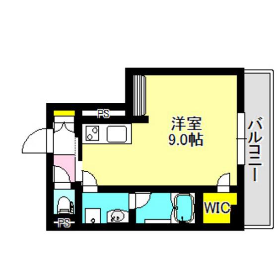 クレアシオン双葉(ワンルーム/1階)の間取り写真