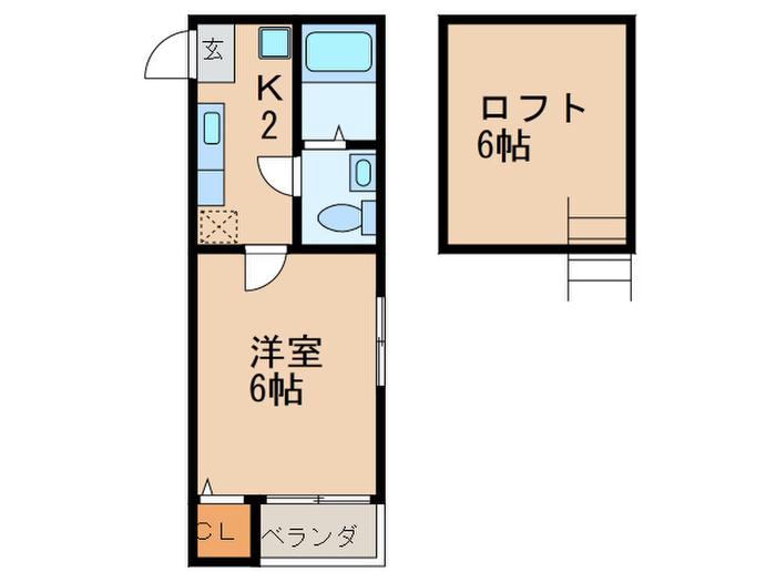 アイビス新守山(1K/1階)の間取り写真