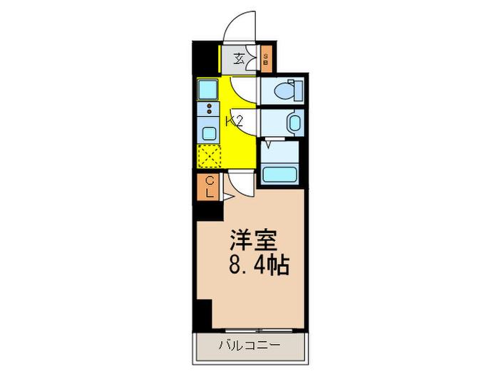 JP NOIE 早稲田(1K/6階)の間取り写真