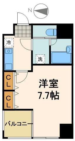 アムス馬喰町(1K/7階)の間取り写真