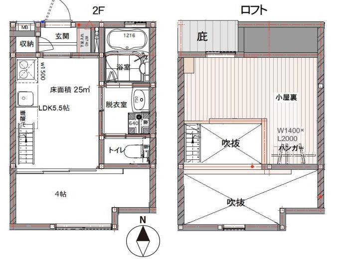 リキューザ井荻(1LDK/2階)の間取り写真
