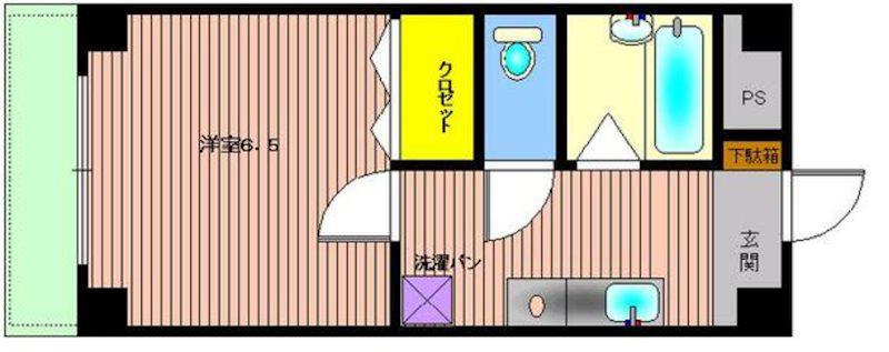 メゾンロージェ(1K/5階)の間取り写真