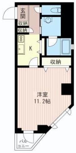 アンヌーボ(1K/2階)の間取り写真