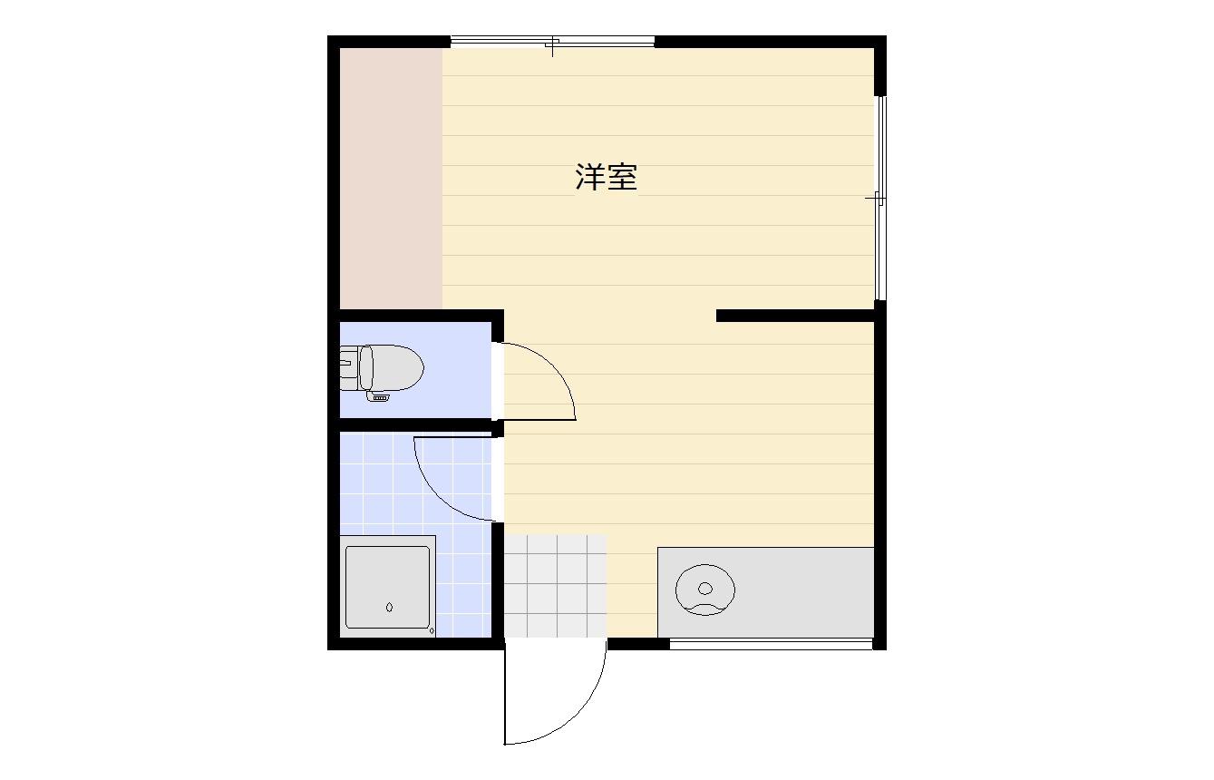 渡辺ビル(ワンルーム/4階)の間取り写真