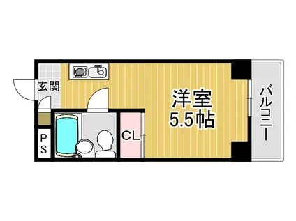 メゾンドセジュール(ワンルーム/4階)の間取り写真